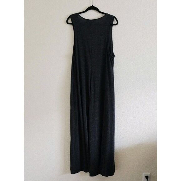 Free People Beach Fulton Jumpsuit XS Gray V-Neck Flowy Resort Boho Wide Leg - Picture 6 of 10